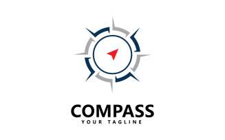 Compass Logo icon vector template design V7