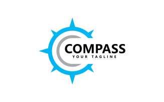 Compass Logo icon vector template design V8