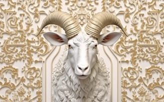 Eid ul adha design with happy goat illustration 12