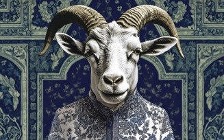 Eid ul adha design with happy goat illustration 20