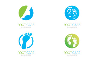 Foot care logo design template V0