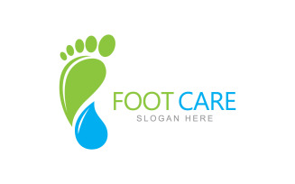 Foot care logo design template V1