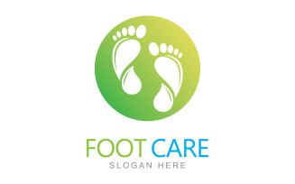 Foot care logo design template V4