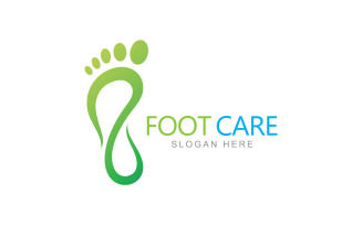 Foot care logo design template V5