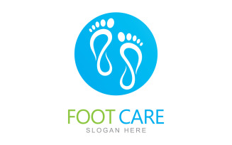Foot care logo design template V6