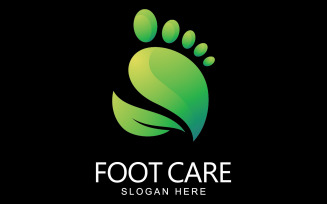 Foot care logo design template V8