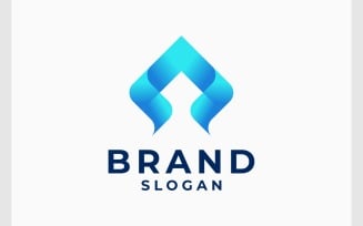 Startup Arrow Up Modern Gradient Logo