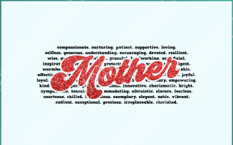 Mother Word PNG Sublimation Design, Mama Custom Glitter Sequin, Best Mom PNG