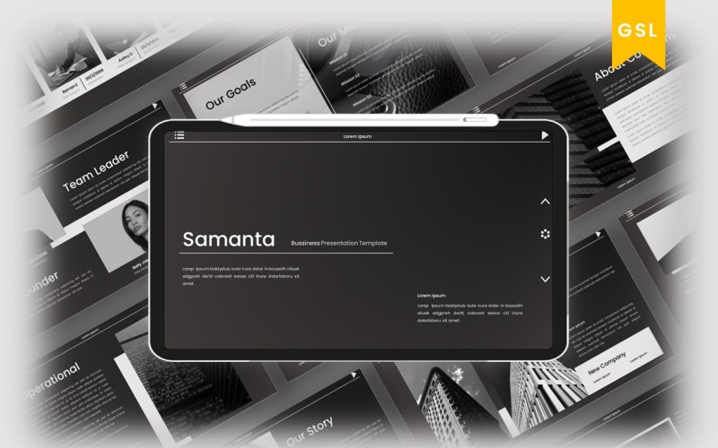 Samanta - Business Googleslide Template Google Slide
