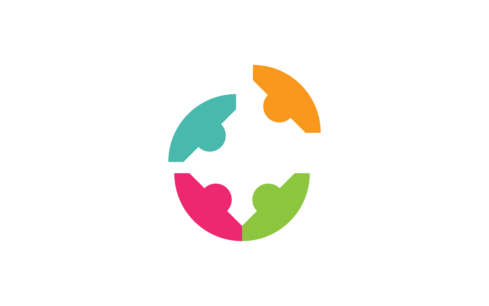 Community, network and social logo illustration icon vector design