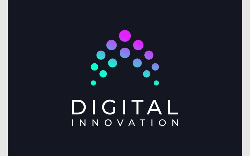 Digital Innovation Startup Logo Logo Template