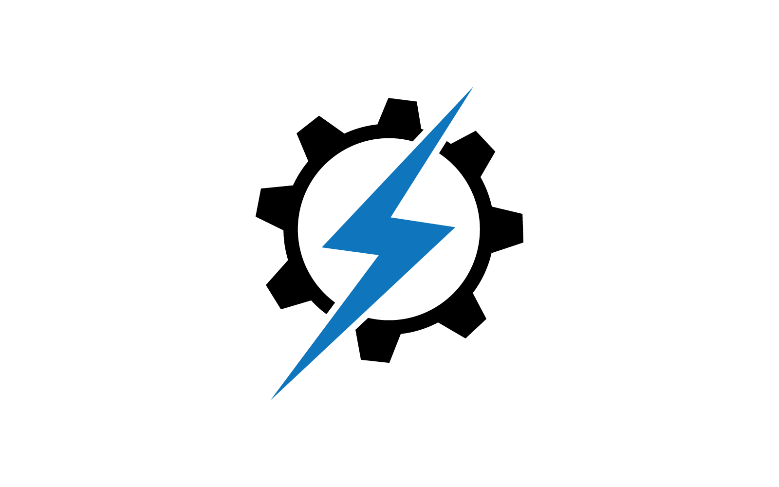 güç elektrik logo vektör düz tasarım şablonu