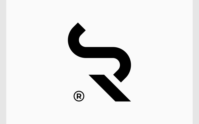 Letter RS SR Minimal Logo Logo Template