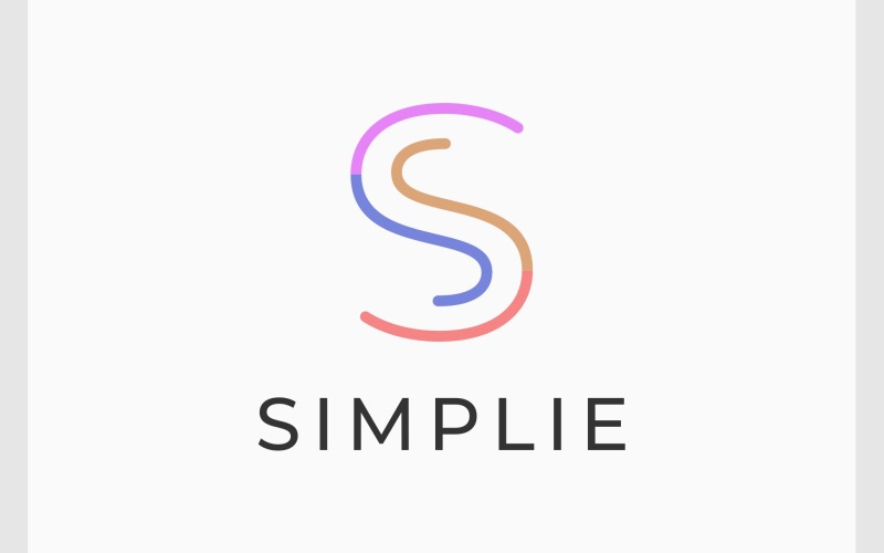 Letter S Initial Simple Minimalist Logo Logo Template