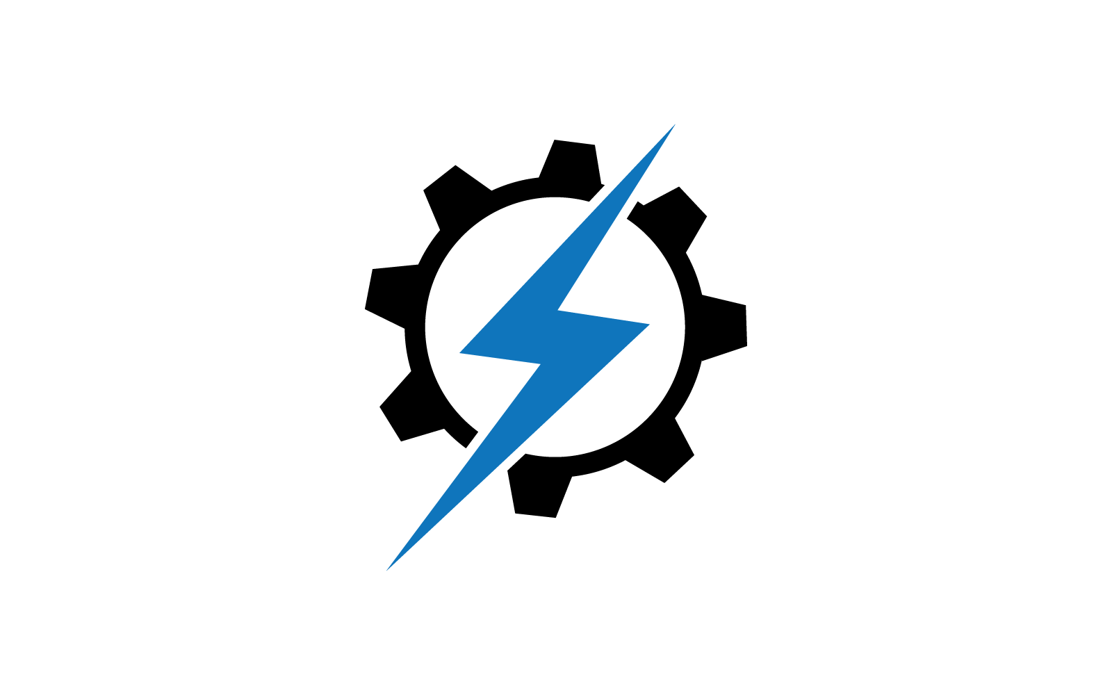 modelo de design plano de vetor de logotipo elétrico de energia
