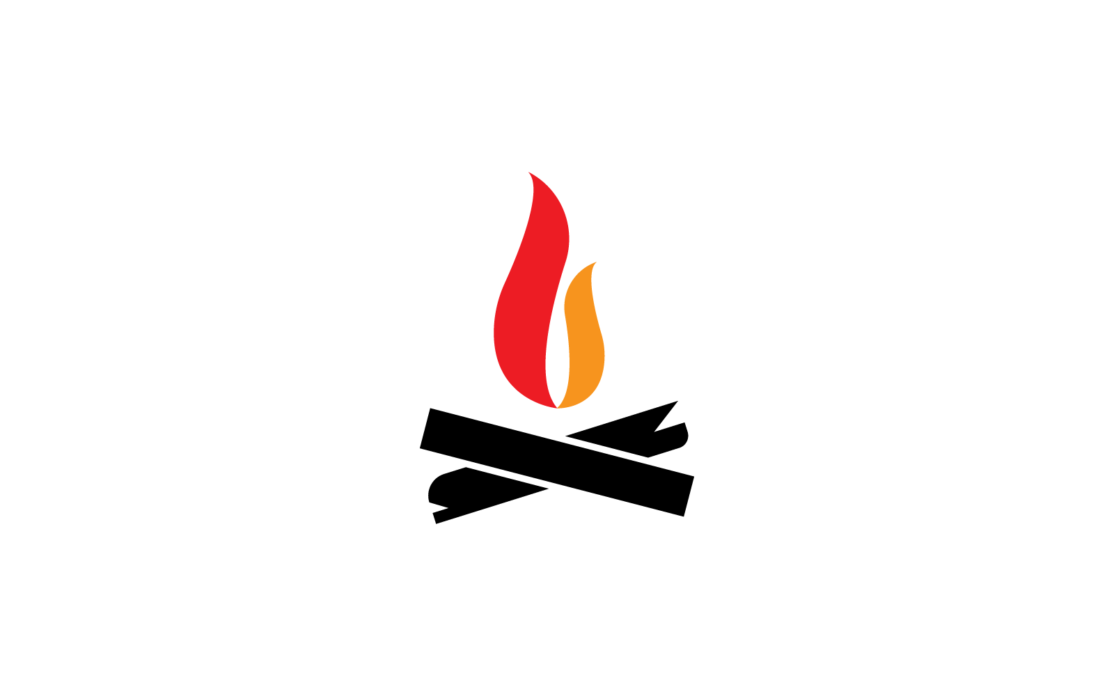 Vector de diseño de logotipo de ilustración de llama de fuego