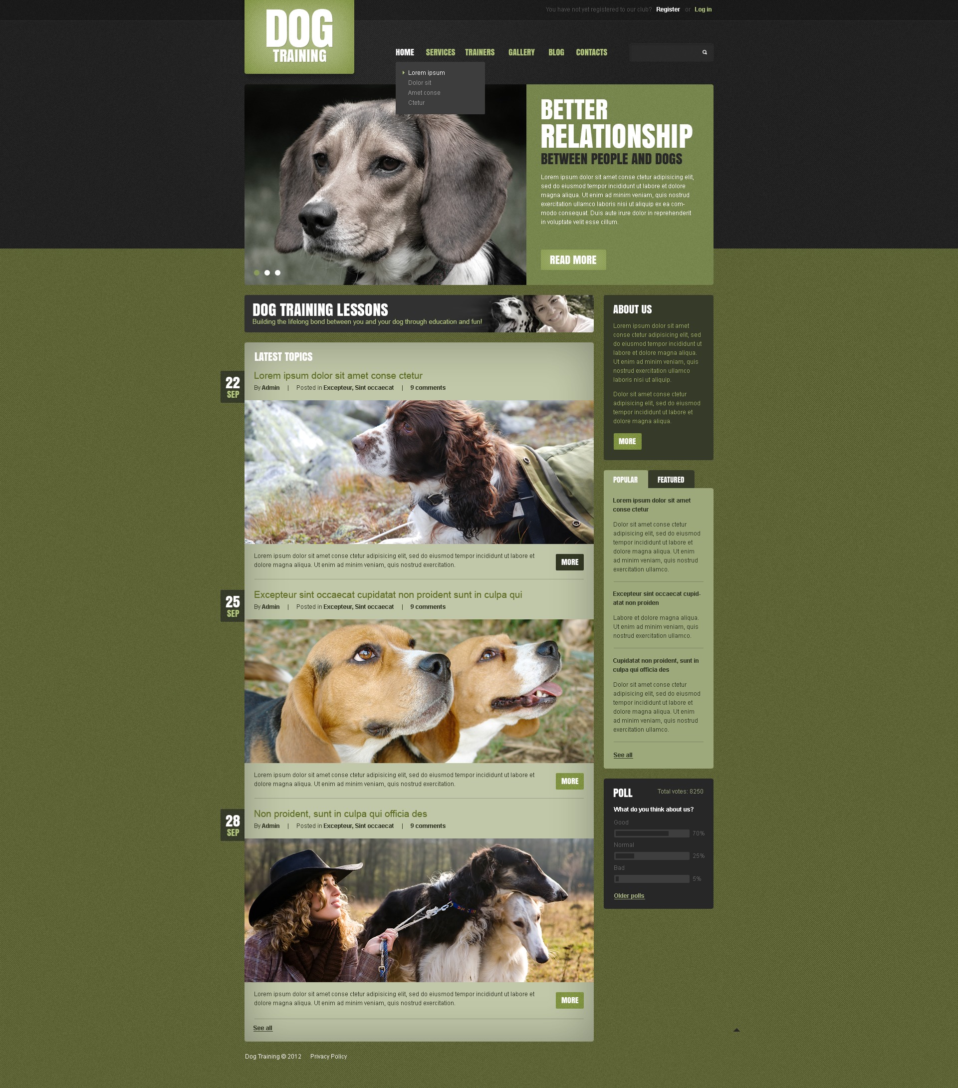 Dog Drupal Template