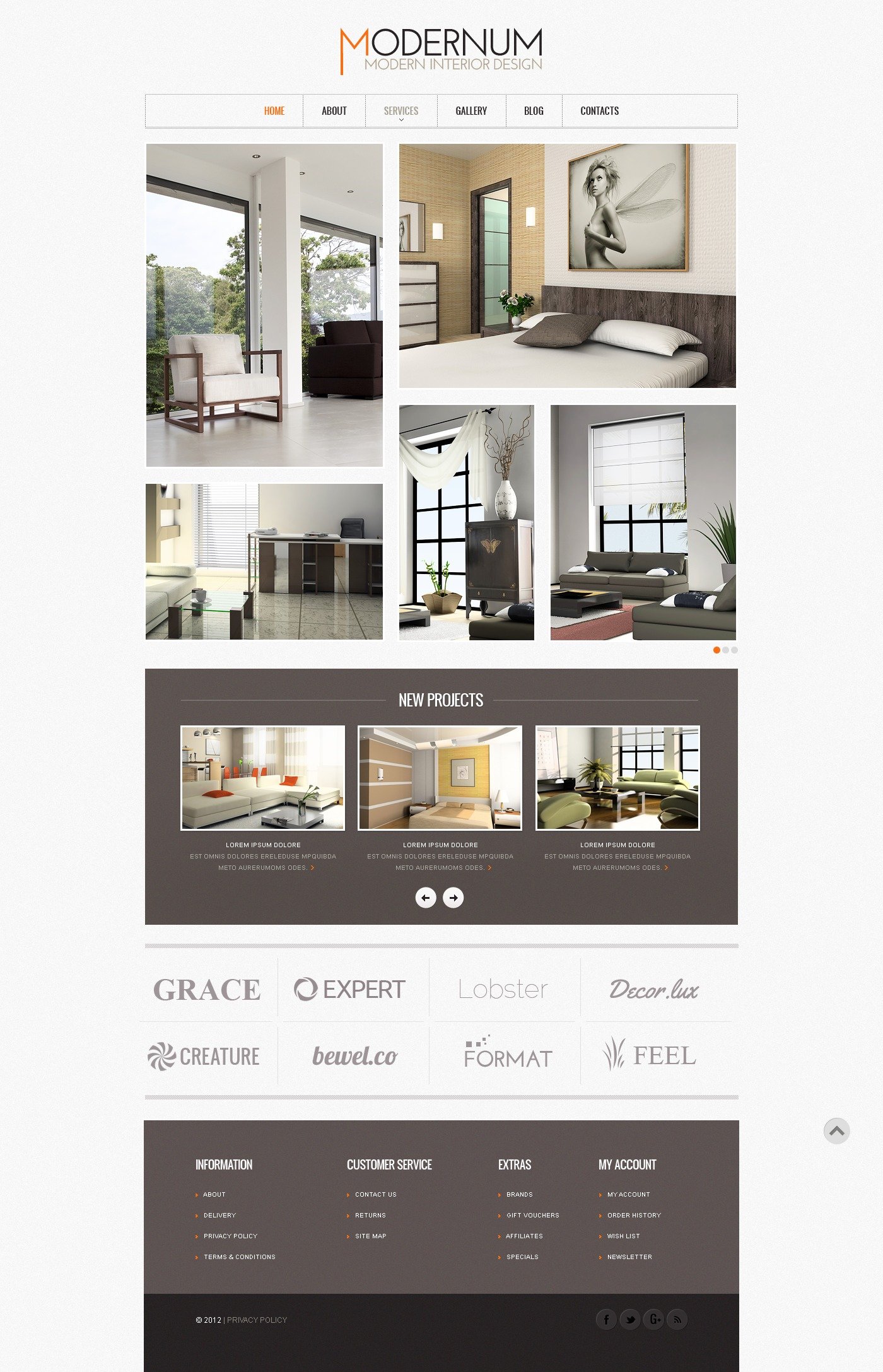 Interior Design Website Templates