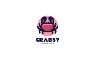 Crab Simple Mascot Logo 2