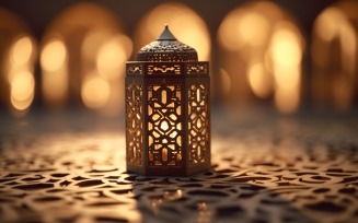 Eid al adha mubarak islamic festival and lantern 01
