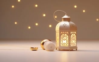 Eid ul adha Islamic background lantern 02