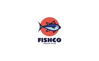 Fish Simple Mascot Logo Style 1