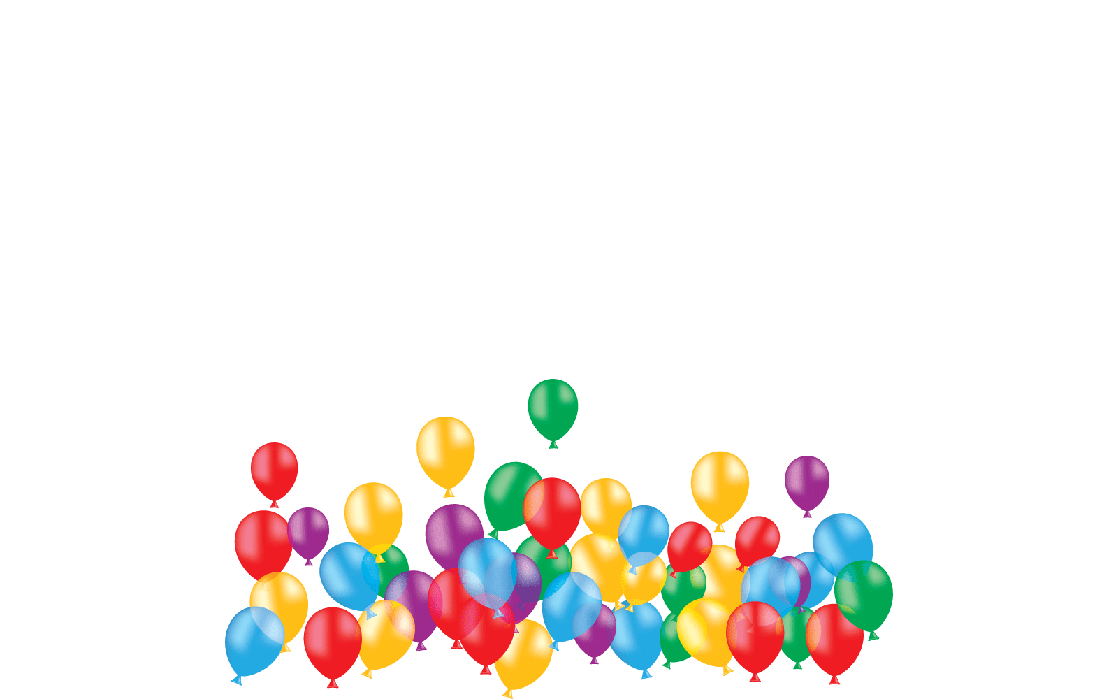 Realistic balloon design vector on white background