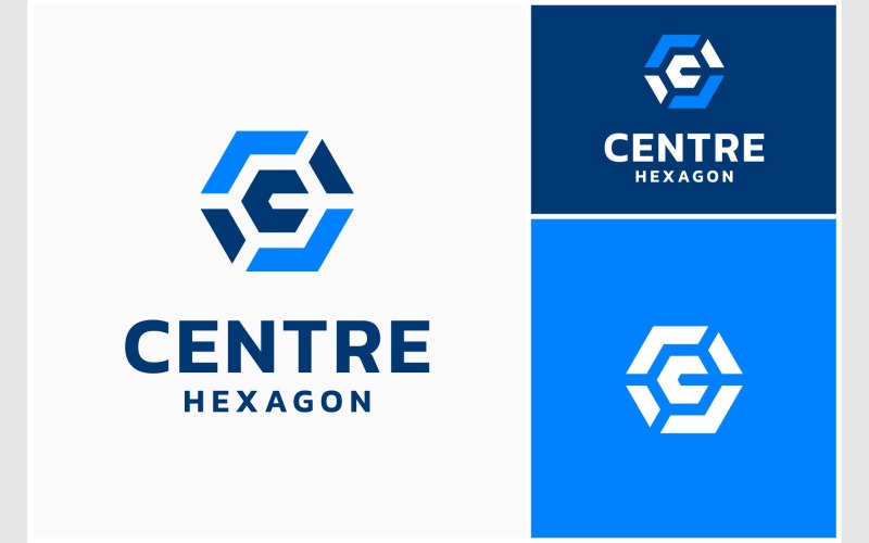 Letter C Hexagon Geometric Modern Logo Logo Template