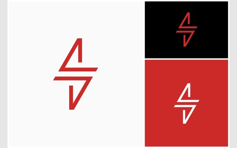 Lightning Energy Power Simple Logo Logo Template