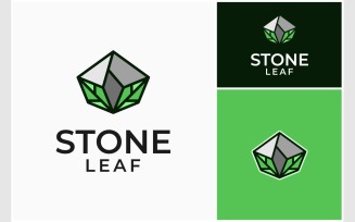 Stone Rock Natural Leaf Logo