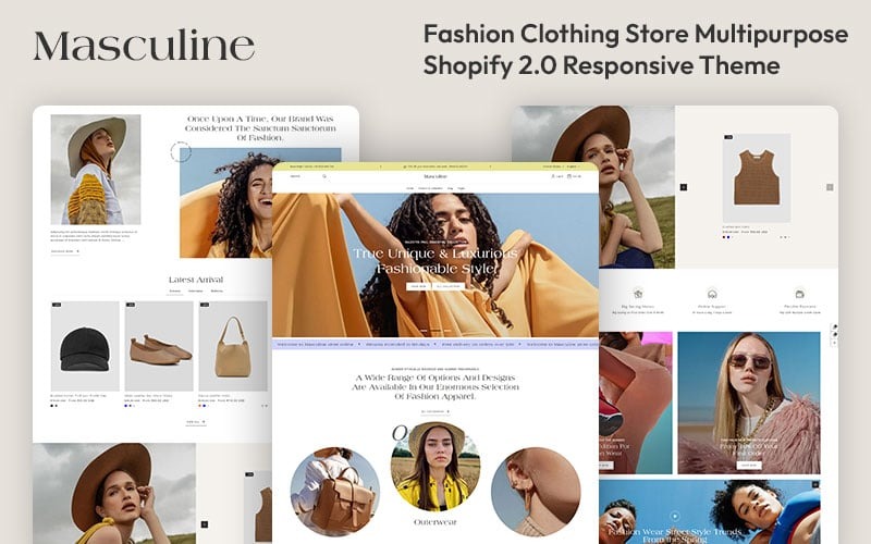 Masculine - Fashion Store Shopify 2.0 Responsive Theme Shopify Theme