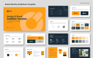 Brand Guidelines Presentation Template, Logo Book Layout