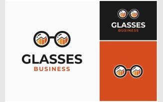 Glasses Business Analytics Logo