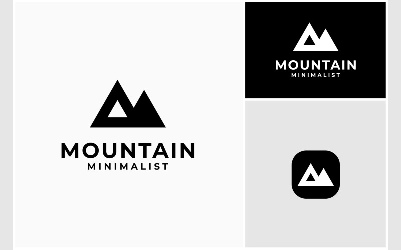 Mountain Simple Minimalist Logo Logo Template