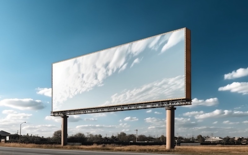 Roadside Billboard Advertisement Mockup 26 Illustration