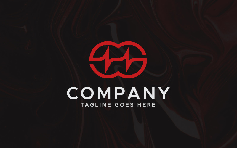 GG letter pulse logo design template Logo Template
