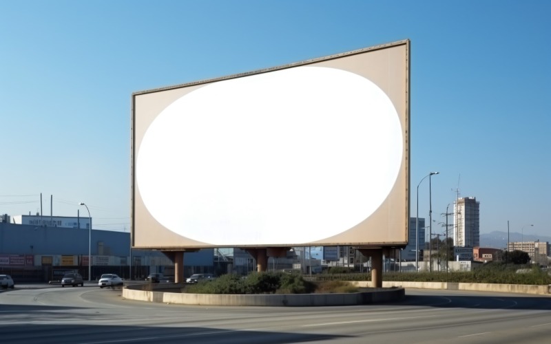 Roadside Billboard Advertisement Mockup 100 Illustration