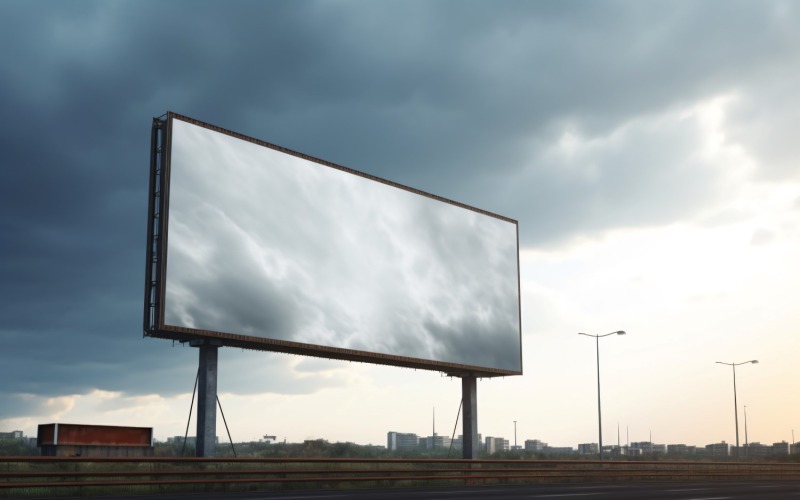 Roadside Billboard Advertisement Mockup 31 Illustration