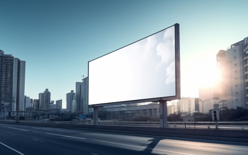Roadside Billboard Advertisement Mockup 39 Illustration
