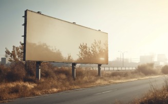 Roadside Billboard Advertisement Mockup 46