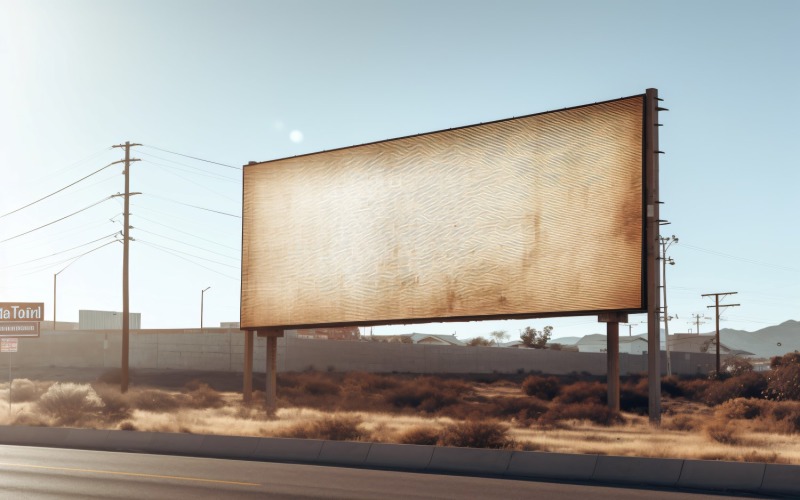 Roadside Billboard Advertisement Mockup 51 Illustration