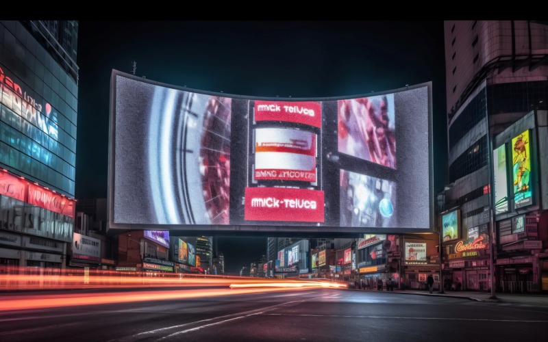 Roadside Billboard Advertisement Mockup 59 Illustration