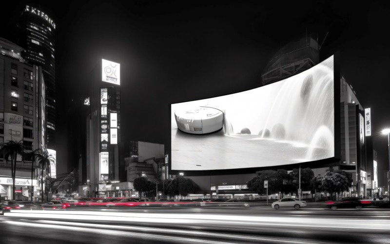 Roadside Billboard Advertisement Mockup 68 Illustration