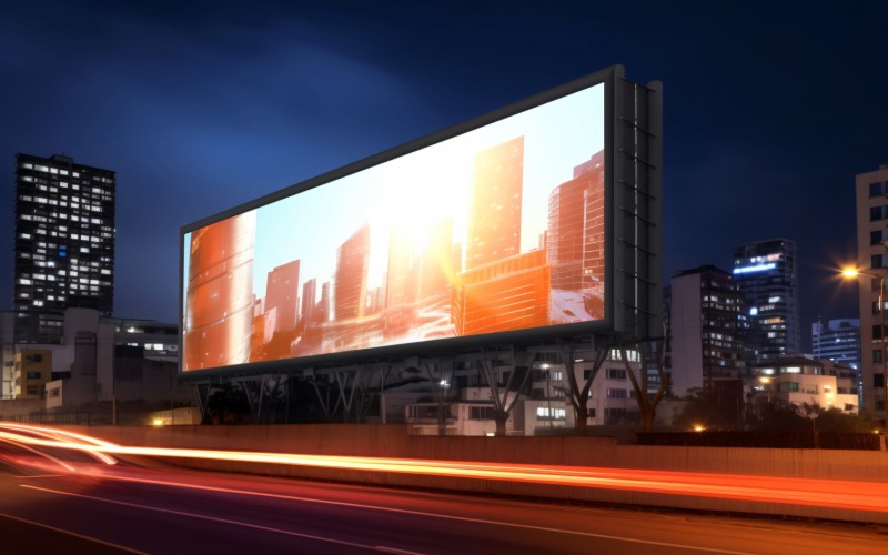 Roadside Billboard Advertisement Mockup 80 Illustration