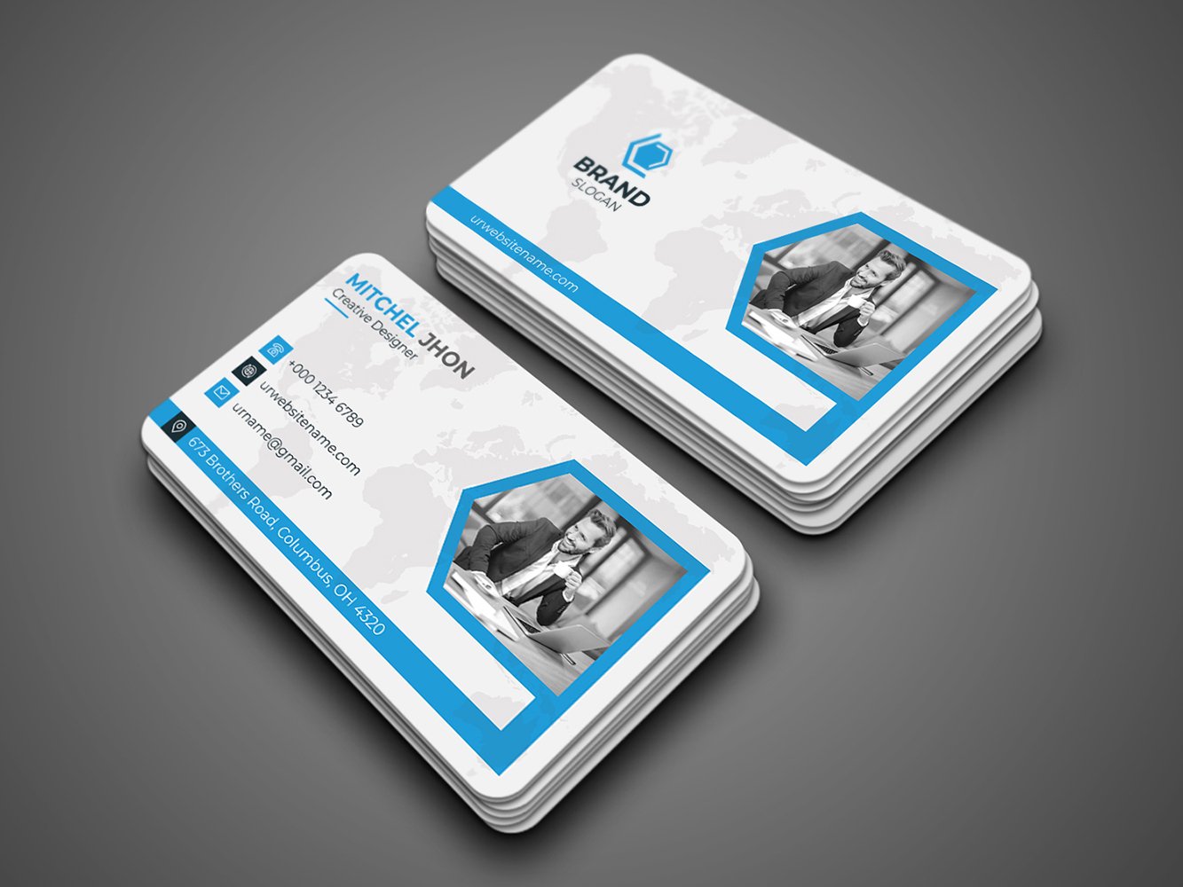 Template #412052 Business Blue Webdesign Template - Logo template Preview