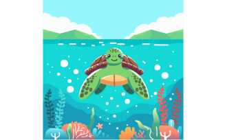 World Turtle Day Drawing Illustration