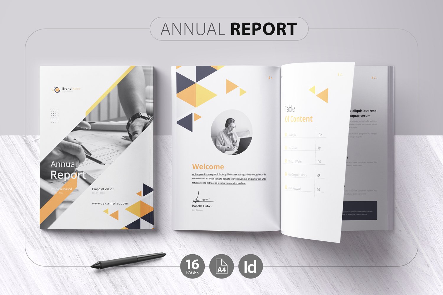 Kit Graphique #412446 Annual Report Divers Modles Web - Logo template Preview