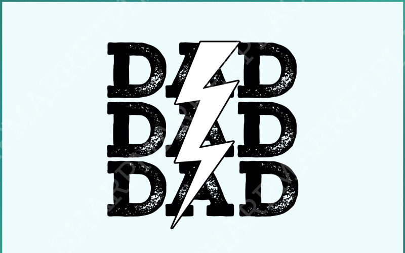 Baseball Dad PNG, Sublimation Design, Dad Lightning Bolt Distressed Retro Iron On, Game Day Gift Illustration