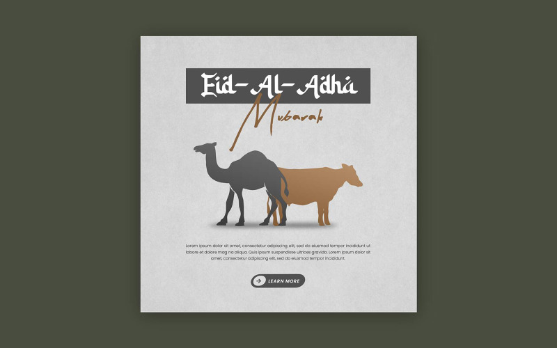 Eid-Al-Adha Instagram Post Template Social Media