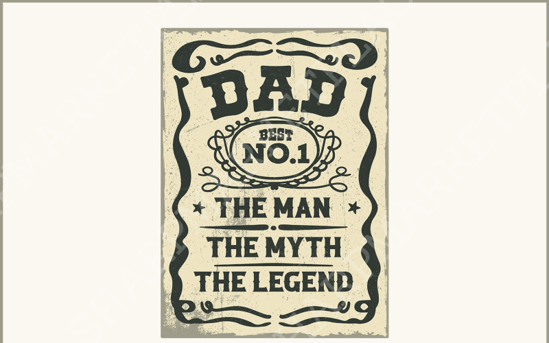 Father's Day PNG, Dad PNG, Best Dad Ever, Whiskey Label, Daddy PNG, Happy Fathers Day, Printable Illustration